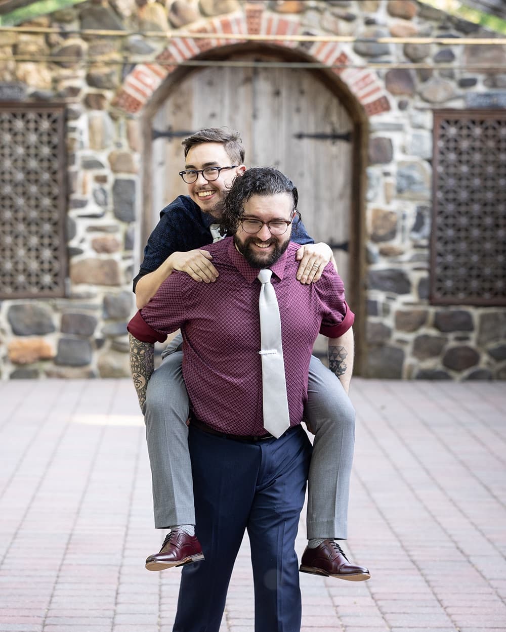 Bohdan with his partner