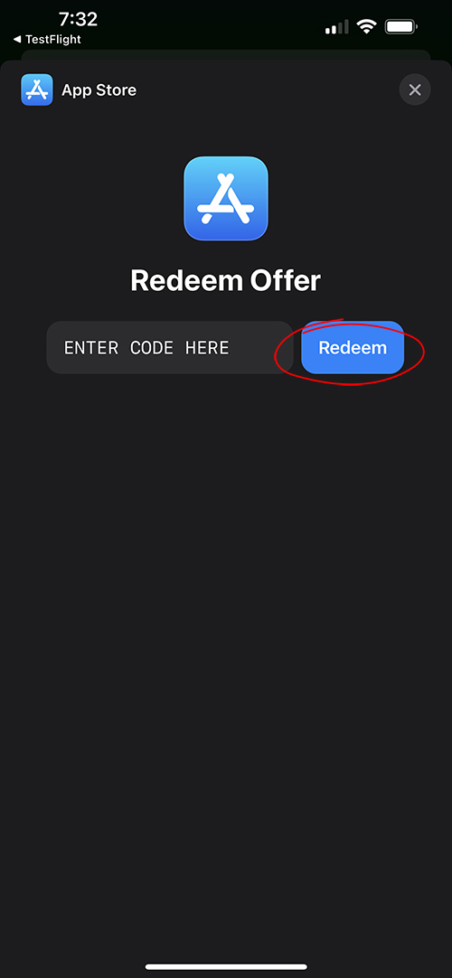 alchemistone ios promo code redemption view